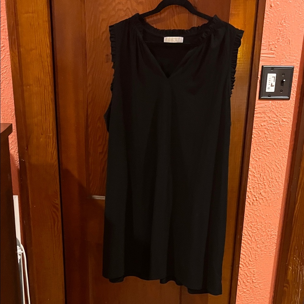 Michael Kors Black Ruffled Dress
